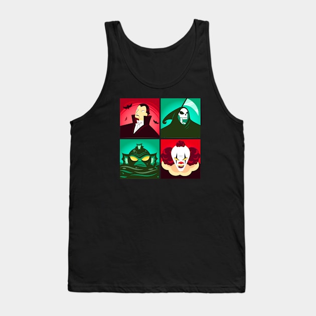 Halloween Core Four Tank Top by machmigo